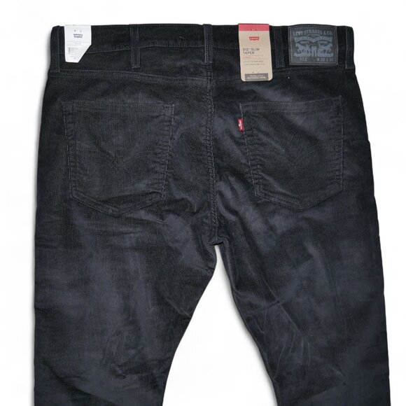 Levi's Men's 512 Corduroy Jeans Size 38x32 Slim Taper Black NEW - Picture 6 of 10